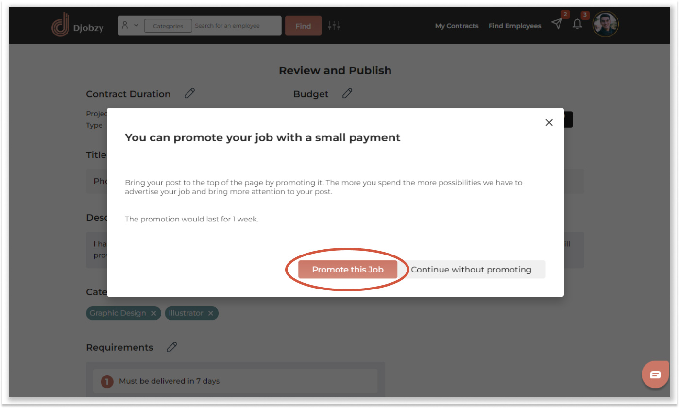 image for How to Promote Your Job on Djobzy